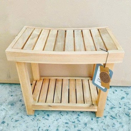 60-249845 Natural : Ghế Đôn Phòng Tắm, Ghế Phụ 